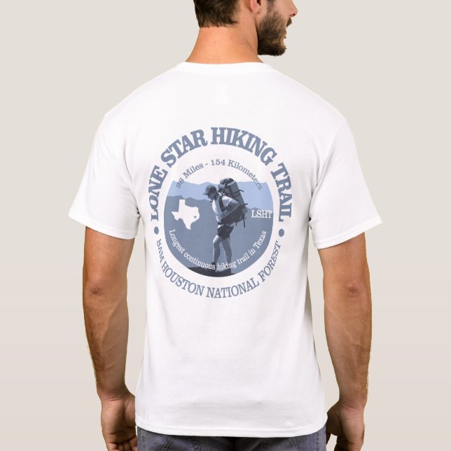 Camiseta Camino de senderismo de estrella solitaria (BG) (Reverso)