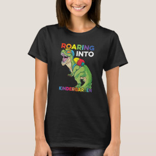 Camiseta Camino De Vuelta Al Dinosaurio Escolar En El Jardí