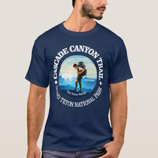 Camiseta Camino del cañón en cascada (C) (Anverso)