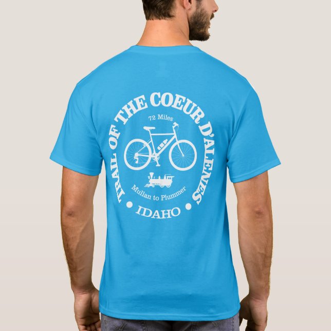 Camiseta Camino del Coeur d'Alene (ciclismo) (Reverso)