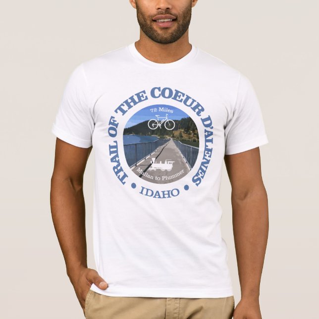 Camiseta Camino del Coeur d'Alene (ciclismo c) (Anverso)