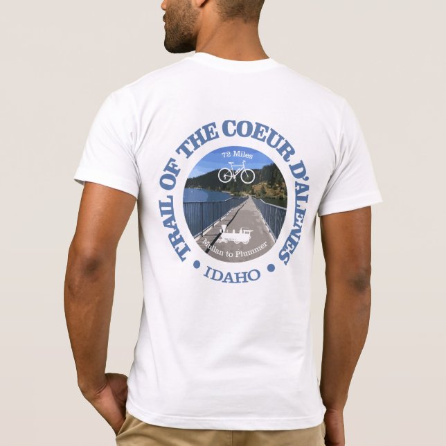 Camiseta Camino del Coeur d'Alene (ciclismo c) (Reverso)