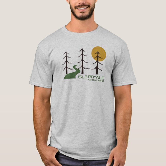 Camiseta Camino del Parque Nacional Isle Royale (Anverso)