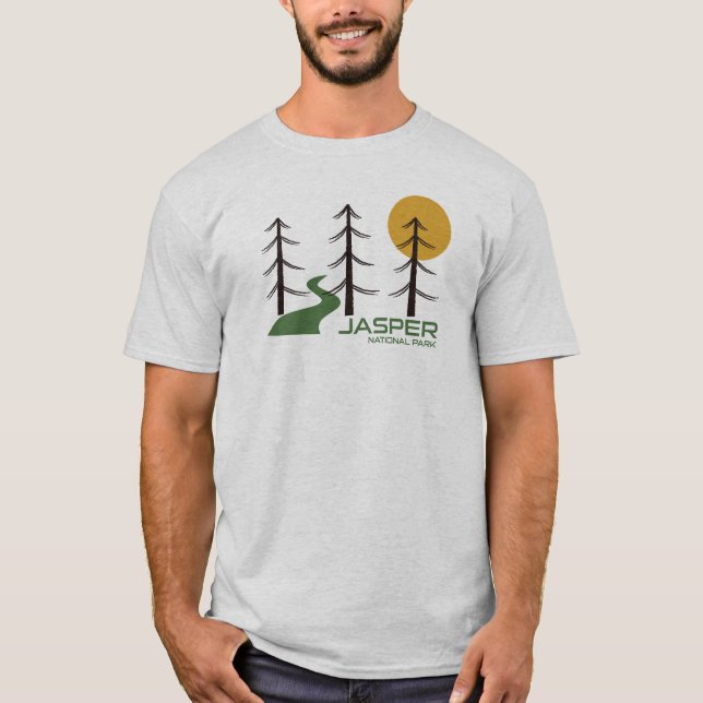 Camiseta Camino del Parque Nacional Jasper (Anverso)