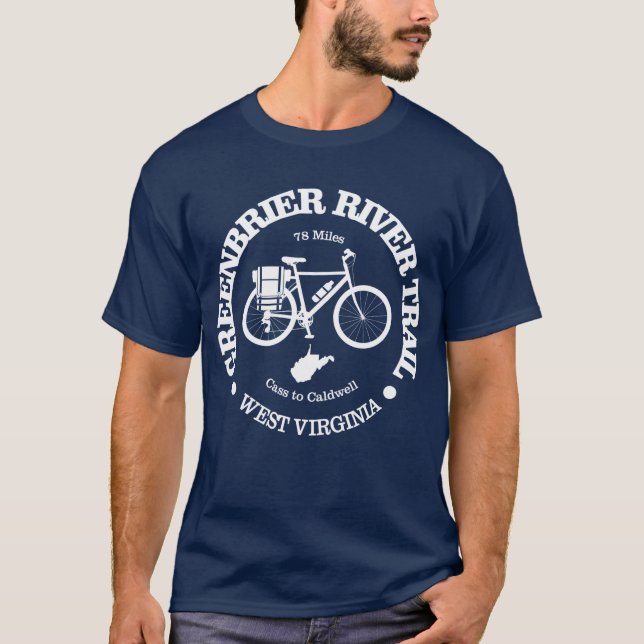 Camiseta Camino del río Greenbrier (ciclismo) (Anverso)
