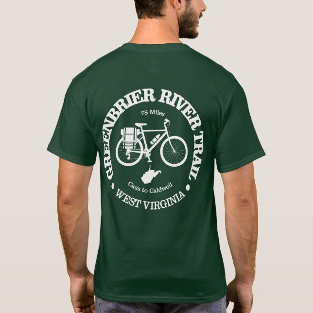 Camiseta Camino del río Greenbrier (ciclismo) (Reverso)
