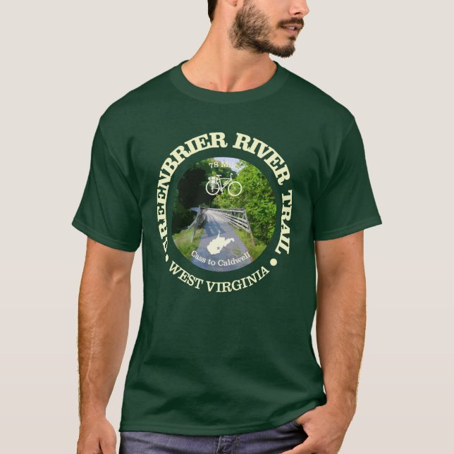 Camiseta Camino del río Greenbrier (ciclismo c) (Anverso)