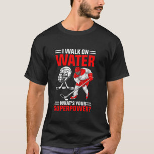 Camiseta Camino en hockey sobre hielo sobre agua divertida