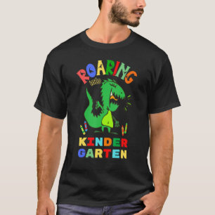 Camiseta Camino hacia el jardín de infancia pre K Dinosaur