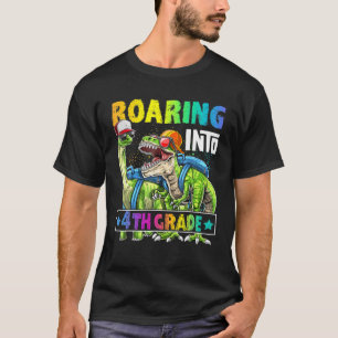 Camiseta Camino Hacia La Mochila De Dinosaurio De 4º Grado