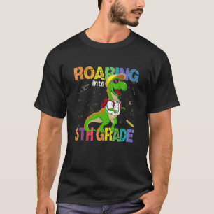 Camiseta Camino Hacia La Mochila De Dinosaurio De 5º Grado 