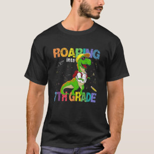 Camiseta Camino Hacia La Mochila De Dinosaurio De 7º Grado 