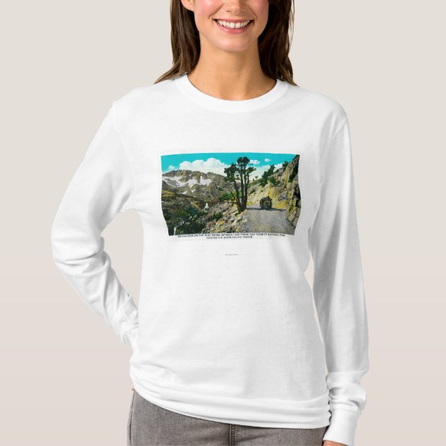 Camiseta Camino High Sierra de Tioga entre Tahoe y Yosemit (Anverso)