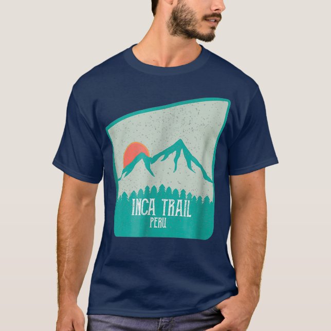 Camiseta Camino Inca Perú Machu Picchu Camping (Anverso)