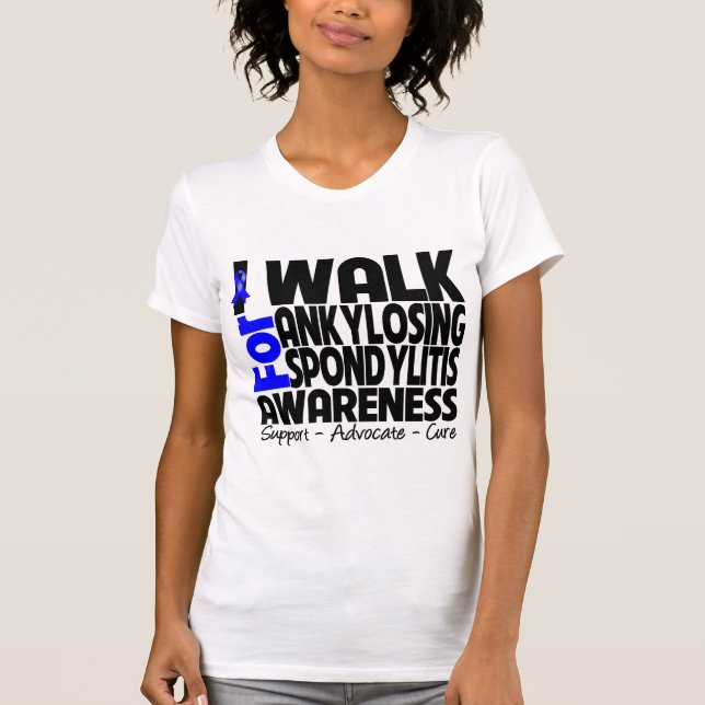Camiseta Camino para Ankylosing la conciencia de (Anverso)