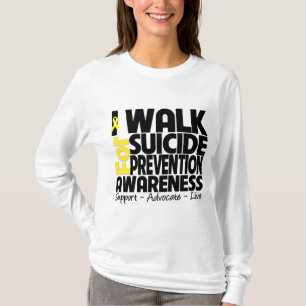 Camiseta Camino para la conciencia de la prevención del