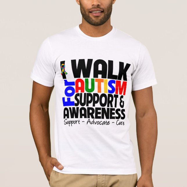 Camiseta Camino para la conciencia del autismo (Anverso)