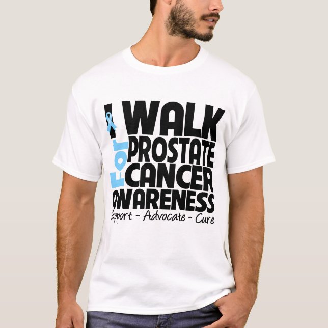 Camiseta Camino para la conciencia del cáncer de próstata (Anverso)