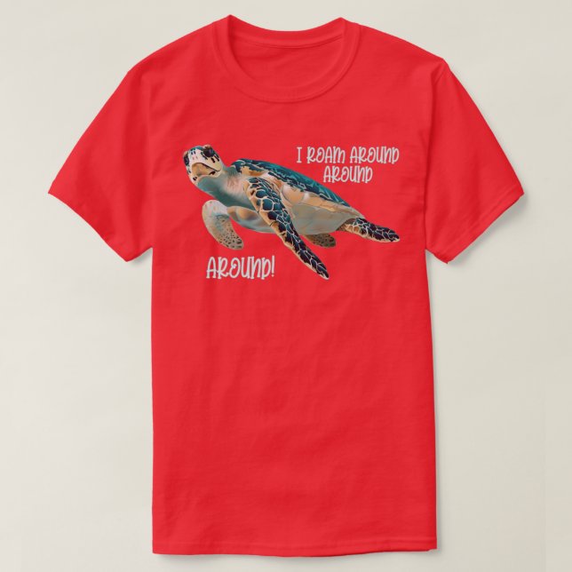Camiseta Camino por el océano oscuro Verde azulado (Diseño del anverso)