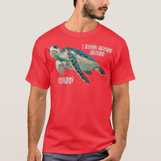 Camiseta Camino por el océano oscuro Verde azulado