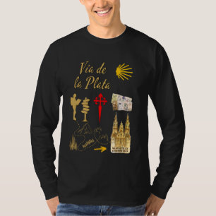 Camiseta Camino Via de la Plata Santiago de Compostela