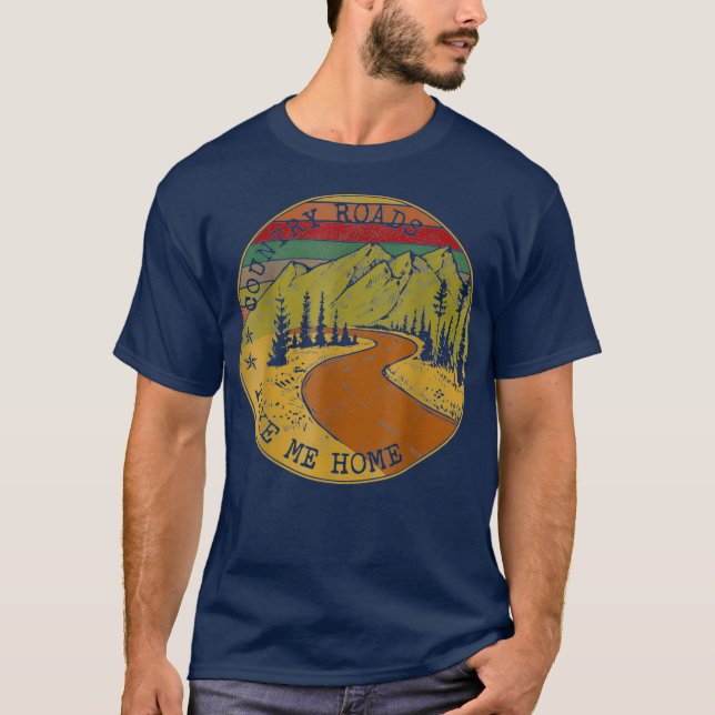 Camiseta Caminos De Campo Me Llevan A Casa Agricultor (Anverso)