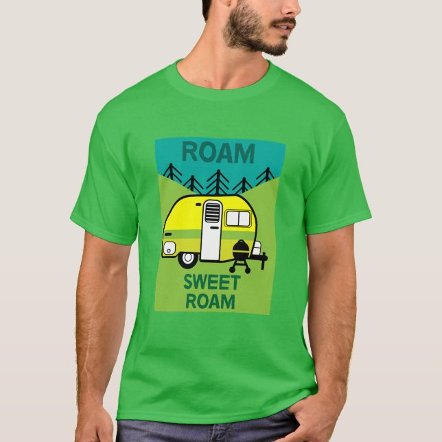 Camiseta Caminos felices | Caravaner | Camper Cojín decorat (Anverso)