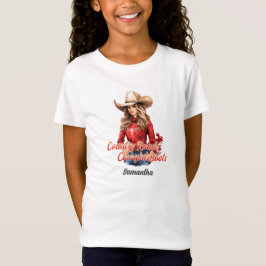 Camiseta Caminos rurales botas de vaquera chica rubio bello