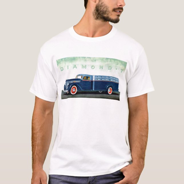 Camiseta Camión 1937 del azul del diamante T (Anverso)