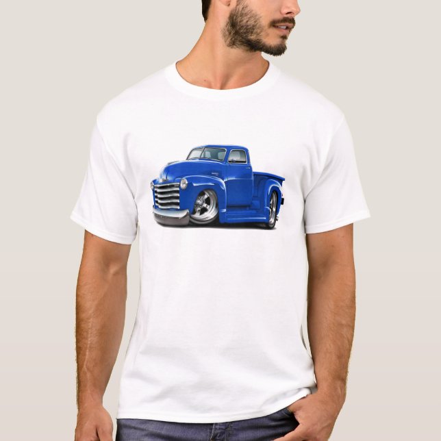 Camiseta Camión 1950-52 del azul de Chevy (Anverso)