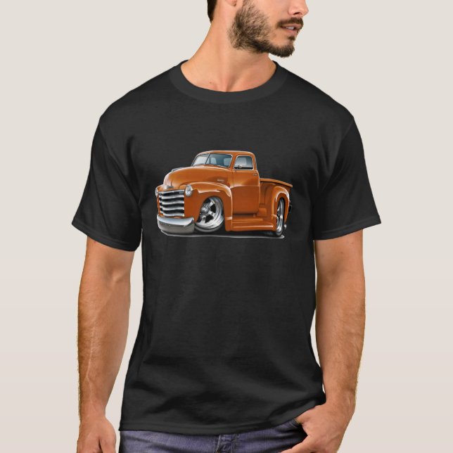 Camiseta Camión 1950-52 del naranja de Chevy (Anverso)