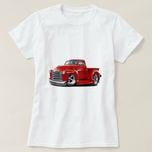 Camiseta Camión 1950-52 del rojo de Chevy