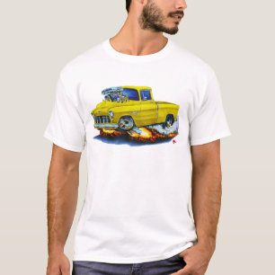 Camiseta Camión 1955 del amarillo de la recogida de Chevy