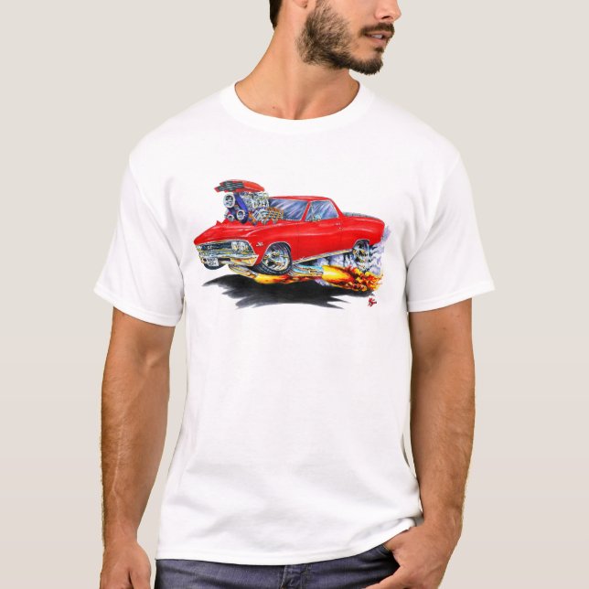 Camiseta Camión 1966 del rojo del EL Camino (Anverso)