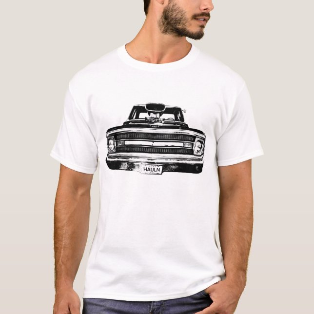 Camiseta Camión 1969 del músculo de Chevy C10 (Anverso)