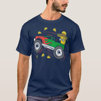 Camiseta Camión 2 de monje de tacos divertidos