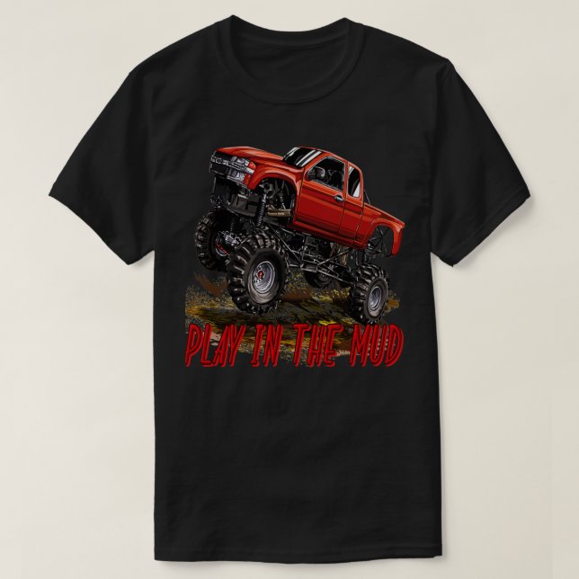 Camiseta Camión 4X4 monster Carreras 5 (Diseño del anverso)