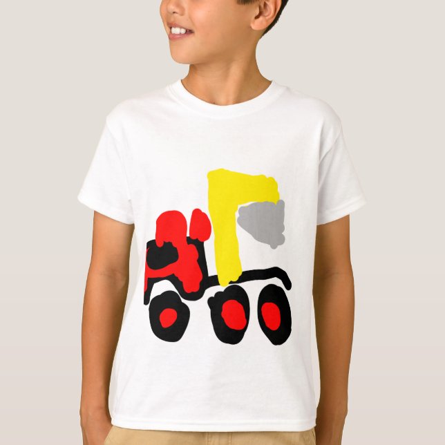Camiseta camión abstracto colorido (Anverso)