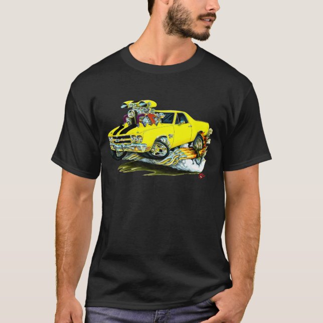 Camiseta Camión Amarillo-Negro 1970 del EL Camino (Anverso)