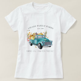 Camiseta Camión Antiguo de Cosecha | Apellido de Familia de