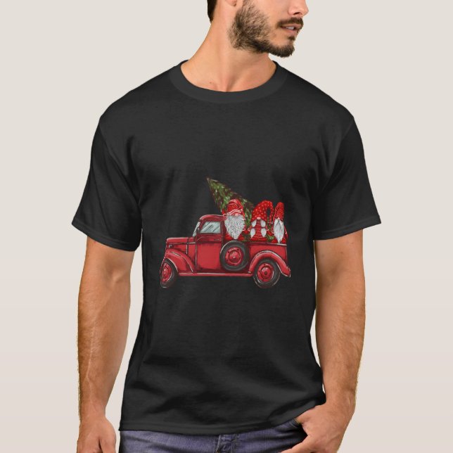 Camiseta Camión Antiguo Rojo Vintage Con Navidades Tr (Anverso)