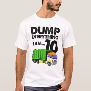 Camiseta Camión basura bombeo todo lo que soy 10 Fiesta