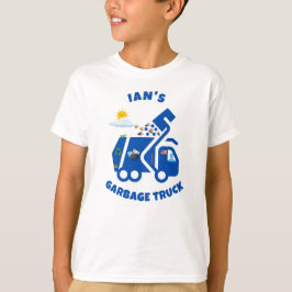 Camiseta Camión basura con el nombre del personalizado