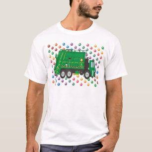 Camiseta Camión basura navidades diciembre