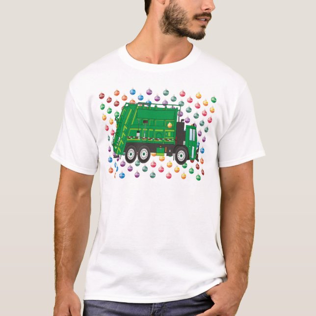 Camiseta Camión basura navidades diciembre (Anverso)