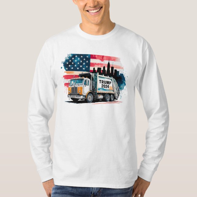Camiseta Camión basura para Trump (Anverso)