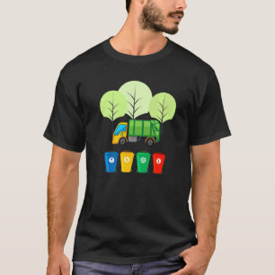 Camiseta Camión basura reutilizar basura reciclada