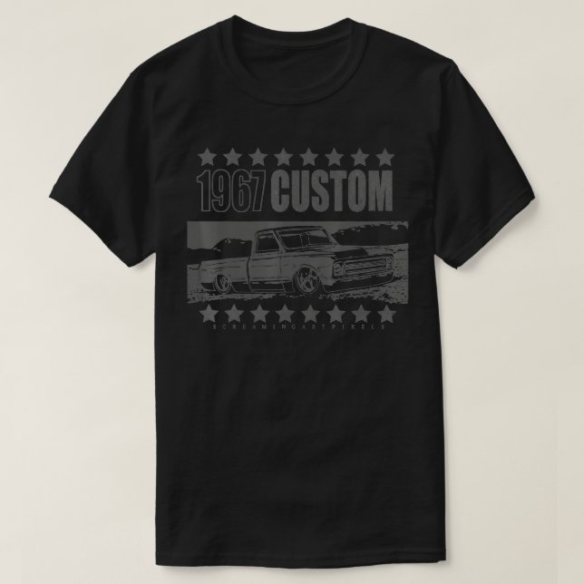 Camiseta Camión C10 clásico C10 del Personalizado de 1967 (Diseño del anverso)