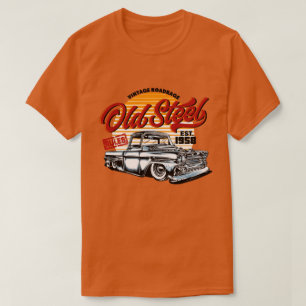 Camiseta Camión Clásico Antiguo de Acero Viejo 1958