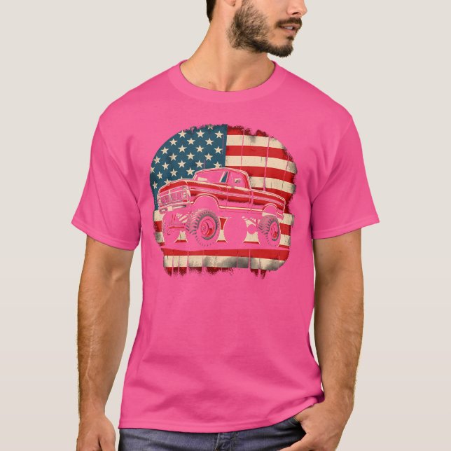 Camiseta Camión Clásico Dentside Dentside Levantado Highboy (Anverso)